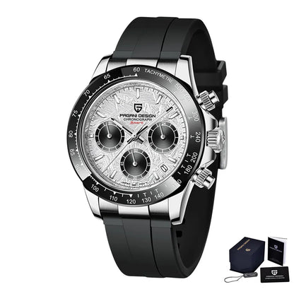 Novo Original PAGANI DESIGN PD-1664 Relógio de Pulso de Luxo para Homem, Movimento de Quartzo Japonês VK63, Safira, Cronógrafo Resistente à Água, Dourado