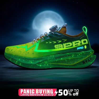 Men Marathon Running Shoes Carbon Board Speciality Sports Breathable Lightweight Women's Comfortable Athletic Nonskid Sneakers