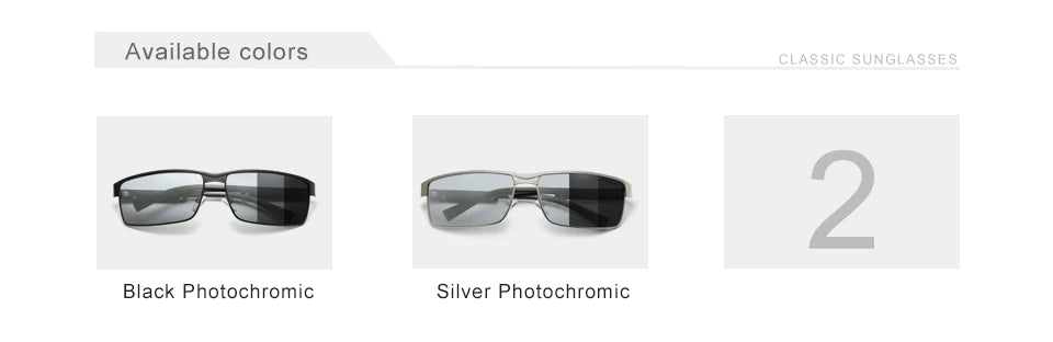 KINGSEVEN Men Polarized Photochromic Sunglasses Design Women Chameleon Sun Glasses UV400 Anti-glare Driving Square Eyeglasses