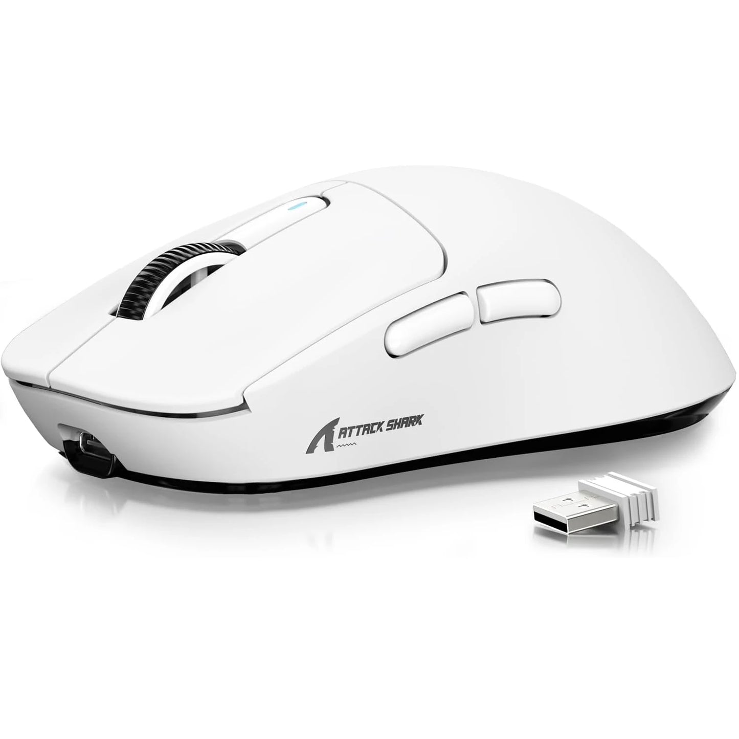 Mouse gaming wireless ATTACK SHARK X3 PixArt PAW3395 49g SUPERLIGHT, BT/2.4G wireless/cablato, 6 DPI regolabili fino a 26000