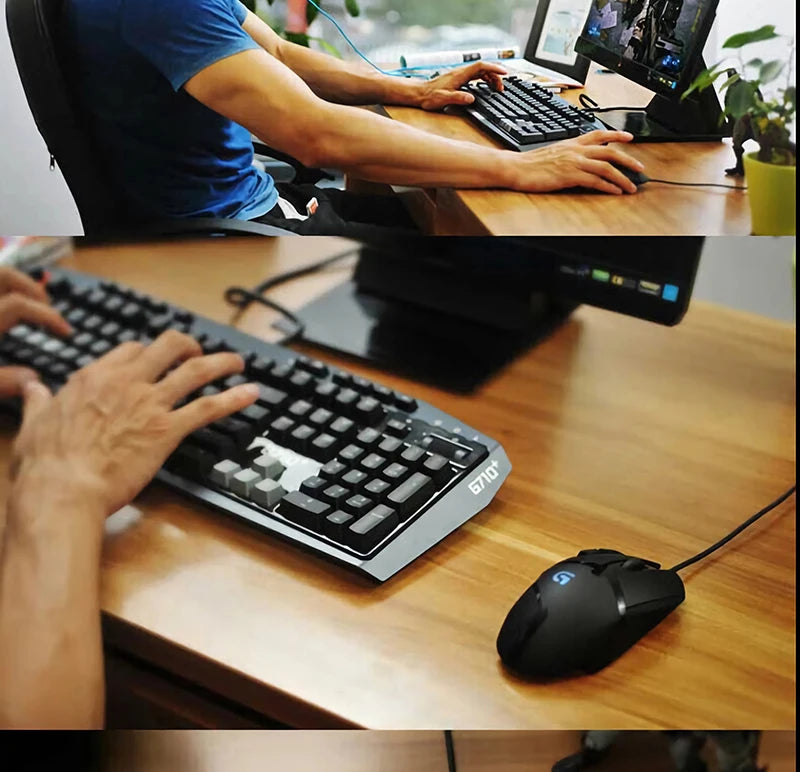 Logitech (G) G402 ratón gaming con cable para e-sports, ratón mecánico con programación de macros, CSGO, Eating Chicken, competitivo para ordenador