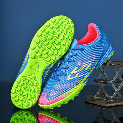 Chaussures de football unisexes TF, crampons antidérapants pour terrain synthétique, chaussures de football respirantes et légères pour l'entraînement et les matchs d'adultes