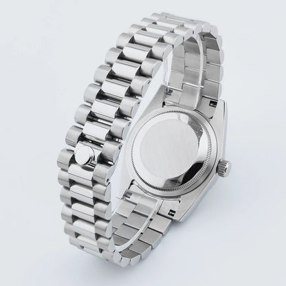 Luxuriöse Corgeut 36MM Herrenuhr ST1644 Automatische mechanische Armbanduhr mit Saphirglas Relogio Masculino 10BAR Day Swim Dress Watch
