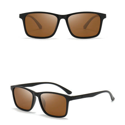 KLASSNUM Sunglasses Man TR Frame Polarized Sunglasses Yellow Driving Sun Glasses Fishing Sports UV400 Shades Classic Eyewear New