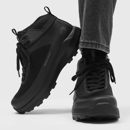 Chaussures de randonnée pour hommes, modèle montant, pour activités de plein air, antidérapantes, résistantes à l’usure, avec semelle épaisse, protection anti-choc pour les orteils, tissu en maille respirant, bottes
