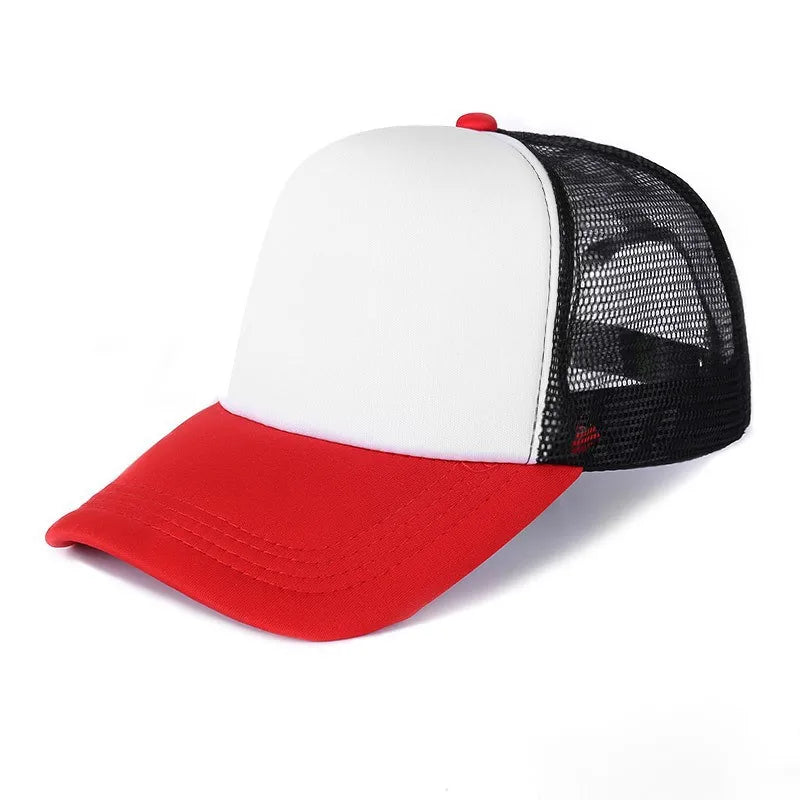 Customized Logo Mesh Baseball Caps Men Women 5 Panel Cheaper Trucker Hats Sports Team Snapback Caps Summer Sun Dad Hat Gorras