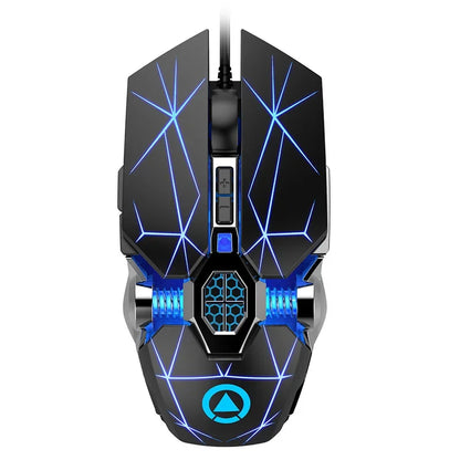 Nuovo mouse da gaming professionale 3200dpi, 7 pulsanti, retroilluminato, per computer, supporto definizione macro, meccanico, cablato e silenzioso