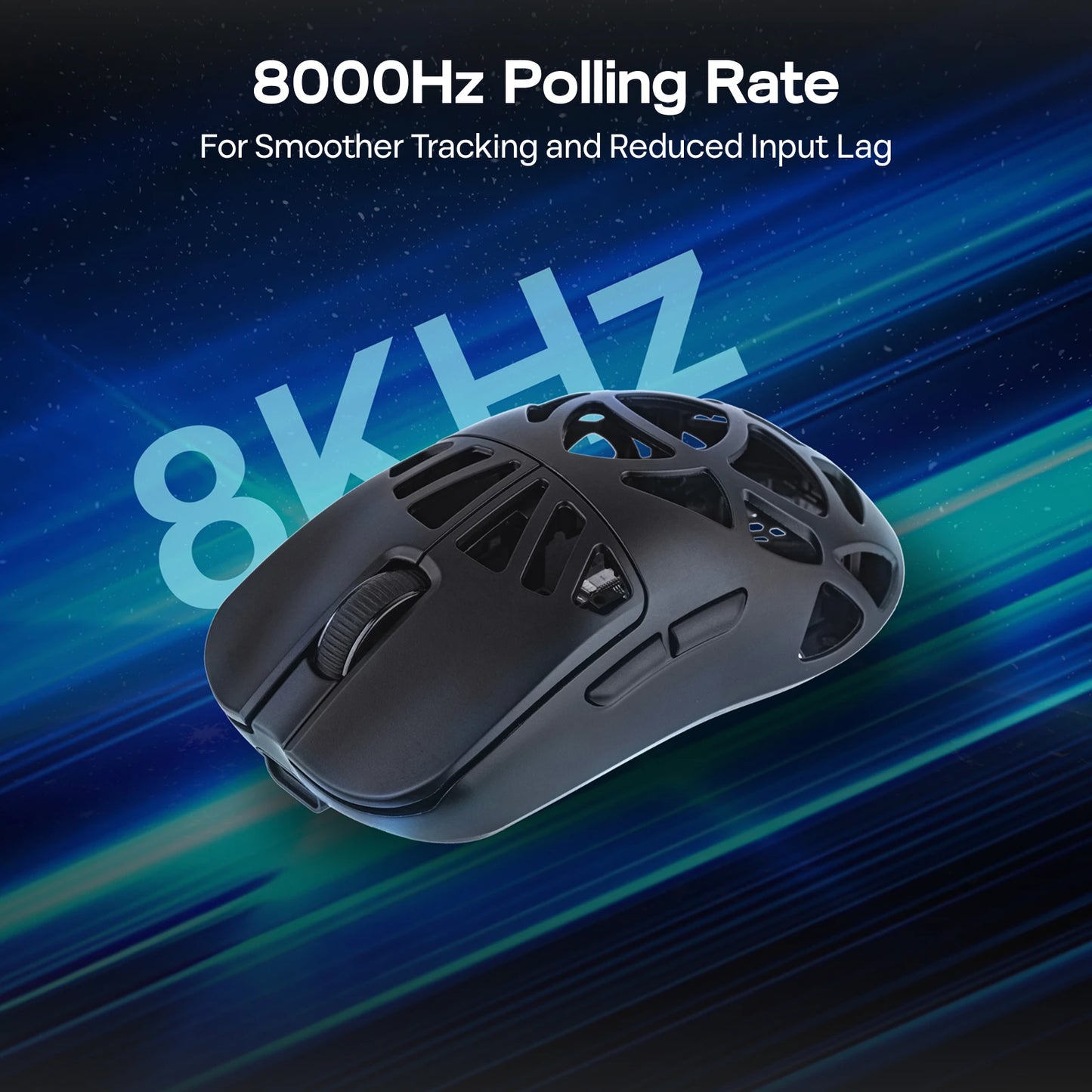 EPOMAKER Carbon X Gaming Mouse – 30,000 DPI PAW3950 Tri-Mode Wireless Mouse