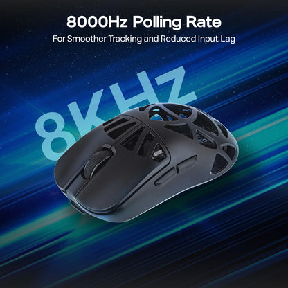 EPOMAKER Carbon X Gaming Mouse – 30,000 DPI PAW3950 Tri-Mode Wireless Mouse