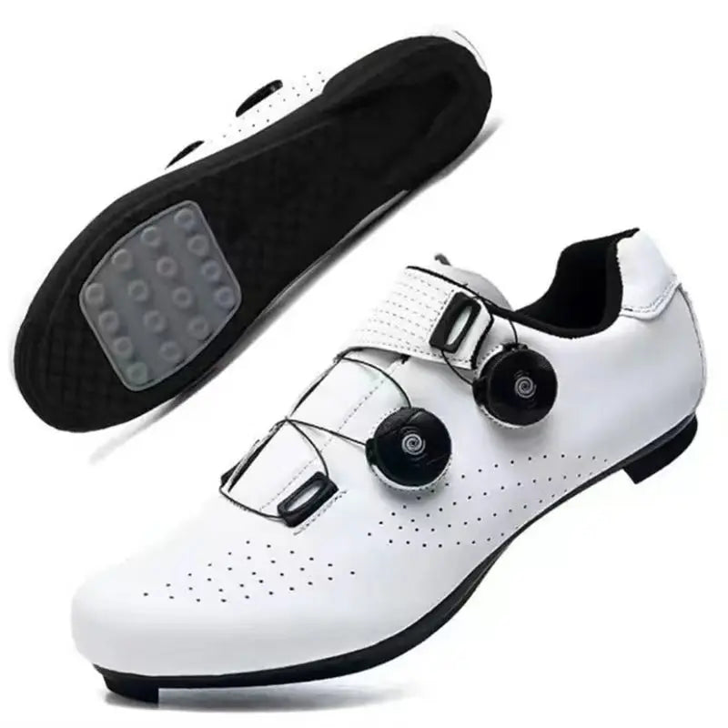 Neue Fahrradschuhe für Herren, selbstverriegelnde Rennrad-Sportschuhe, lockless Trainingsschuhe, SPD-Cleats-Fahrradschuhe für Damen