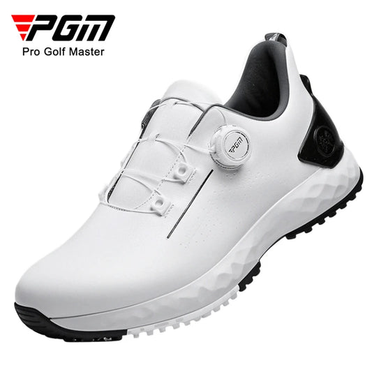 Sapatilhas de Golfe PGM para Homem, Confortáveis, com Amortecimento, Atacadores com Botão, Impermeáveis, Antiderrapantes e com Aumento de Altura XZ408