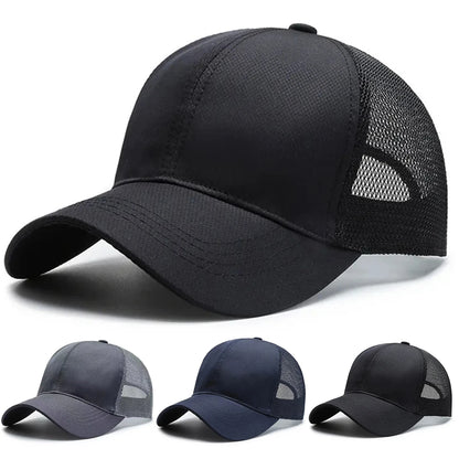 Unisex-Baseballkappen in Uni-Farben – Frühjahr und Sommer – Outdoor – verstellbar – Freizeitmützen – Sonnenschutzmützen – Sportkappen