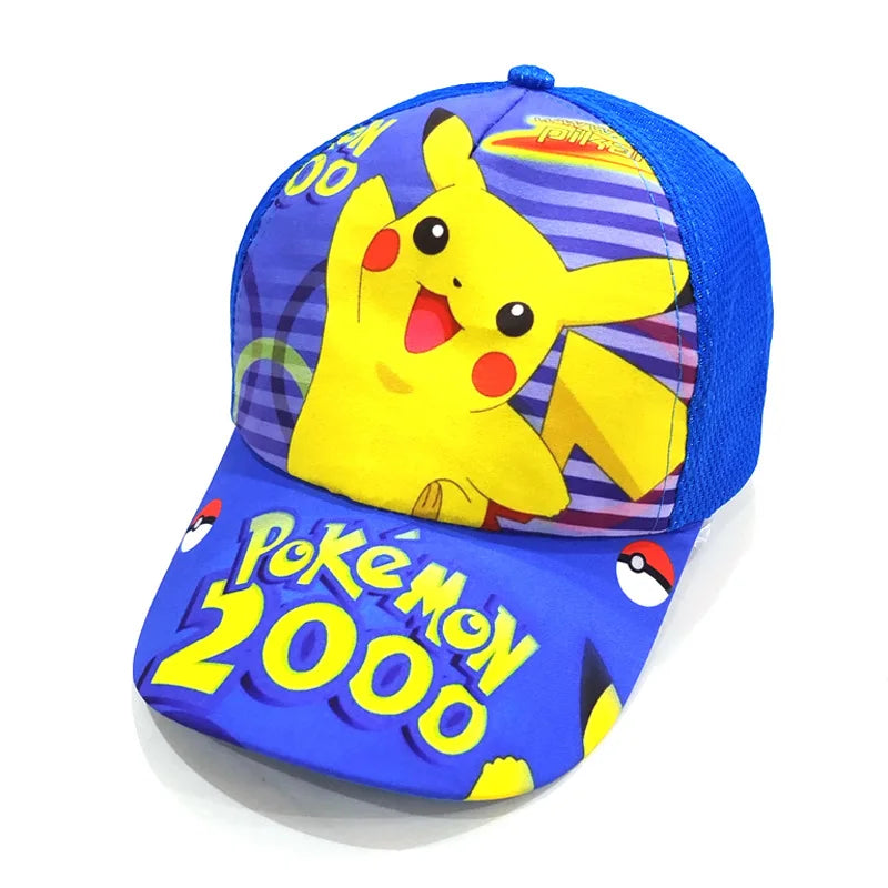 Cartoon Pokemon Baseball Cap Pikachu Hat Adjustable Pokemon Cosplay Hip Hop kids Girls Boys Anime Figure Toys children Gifts