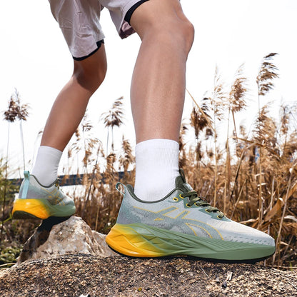 Ténis de Corrida e Treino para Maratona, Homem e Mulher, Respiráveis, Leves, Confortáveis, Antiderrapantes, Desportivos e de Lazer