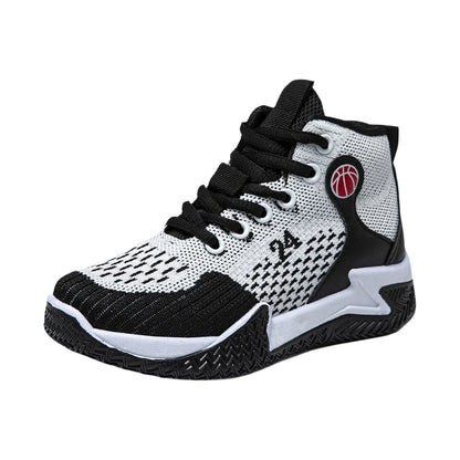 Large Size High-Top Sports Shoes Men's Casual Breathable Comfortable Thick-Soled Basketball and Running Shoes