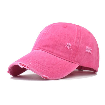 Distressed Baseball Cap Dad Hats for Men Women Vintage Washed Cotton soft crown Hat Adjustable Low Profile Unisex Style Headwear