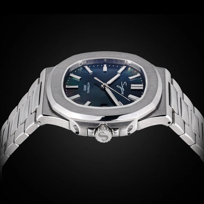 Sugess Herrenuhr, automatische mechanische Armbanduhr, Miyota 9015 Uhrwerk, MOP-Zifferblatt, Leuchtfunktion, wasserdicht bis 5bar, Luxus-Armband S466