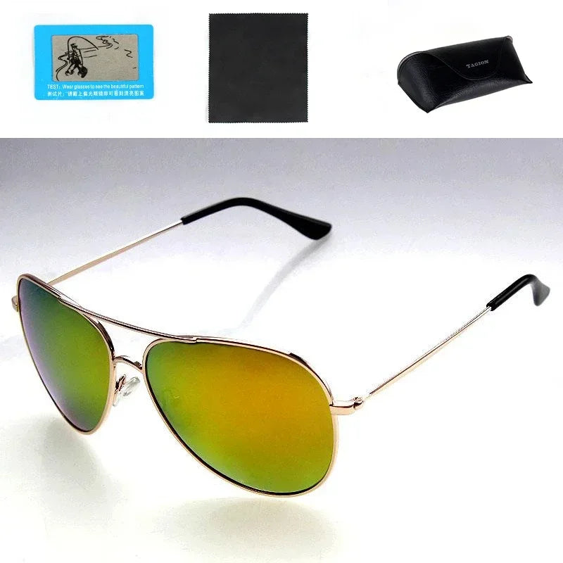 Sunmmer Polarized Sun Glasses Men Women Fashion Luxury Pilot Sunglasses Male UV400 Sunlight Proof Eyewear Female Versatile 3026