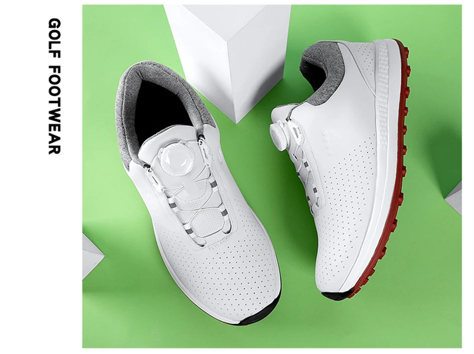 Breathable Luxury Golf Shoes Men Comfortable Outdoor Spikeless Golf Sport Training Sneakers Non-Slip Waterproof Walking Footwear
