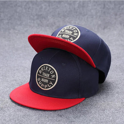 Herren-Baseballkappe mit Buchstabenstickerei, „Tide“, universell kombinierbar, flache Krempe; Damen-Sommer-Hip-Hop-Kappe, Outdoor-Sonnenkappe, verstellbare Schirmkappe