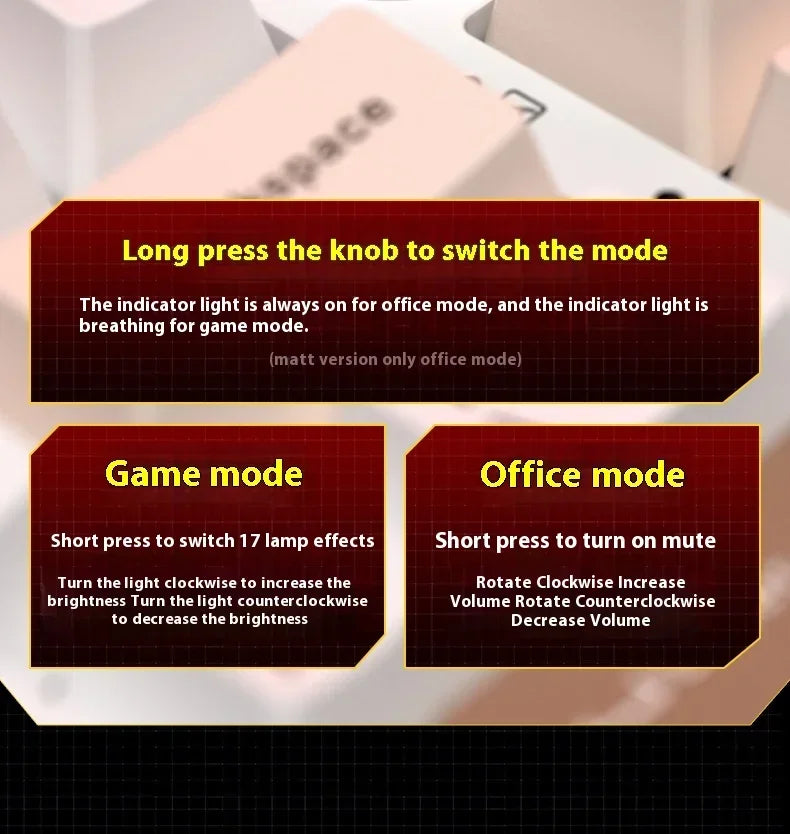 LEOBOG Hi75C Mechanical Keyboard 3Mode/Wired kit Hot Swap With Knob RGB Aluminium Alloy Gasket Hi75C Keyboard Kit PC Custom Gift