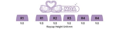 Akko MonsGeek MG108B Bun Wonderland kabellose mechanische Tastatur MOG-Profil RGB 108 Tasten Full Size Hot Swap USB / 2.4G / BT 5.0